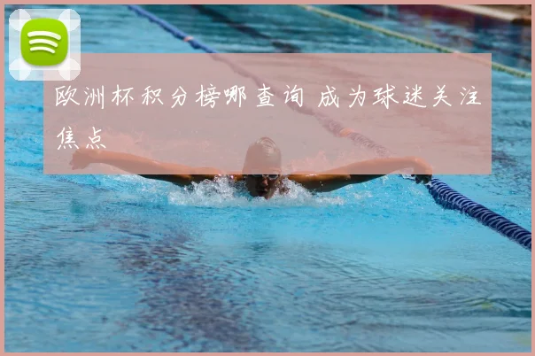 欧洲杯积分榜哪查询 成为球迷关注焦点
