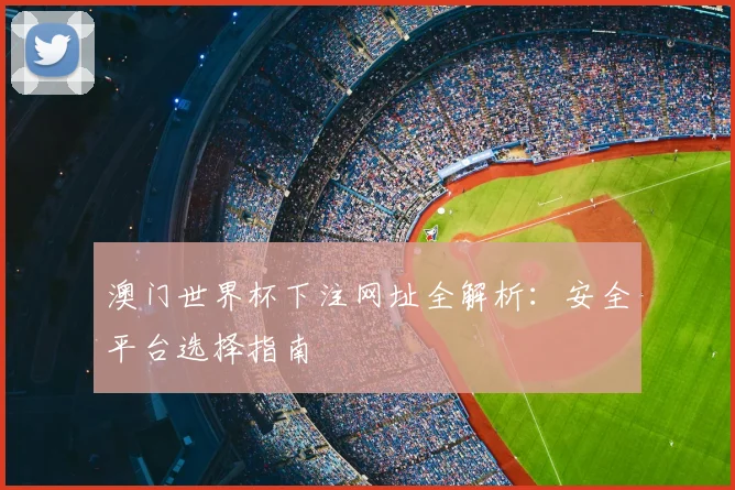 澳门世界杯下注网址全解析:安全平台选择指南